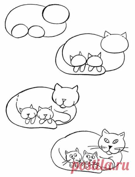 Рисуем котят