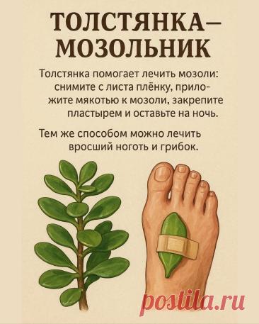 Толстянка от мозолей