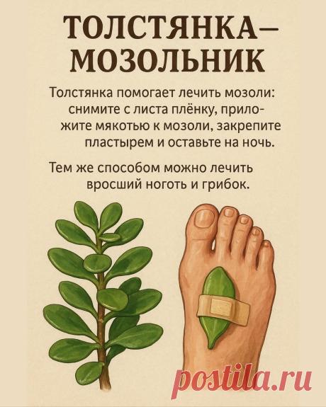 Толстянка от мозолей