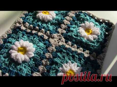 Daisy Granny square by Create Crochet