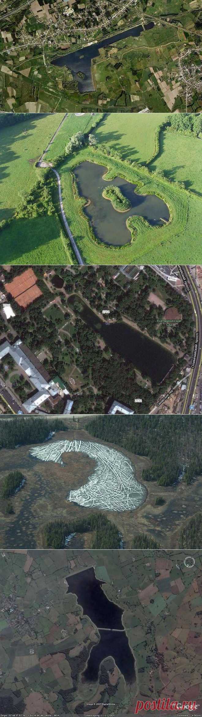 Необычные формы водоемов / Туристический спутник