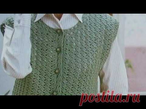 Красивый Жилет для женщин Вязание крючком Фото - Beautiful Vest for Women Crochet Photo