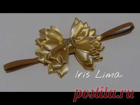 Como fazer laço fru fru com fita de cetim  Parte 1 Diy , Tutorial , Pap By Iris Lima