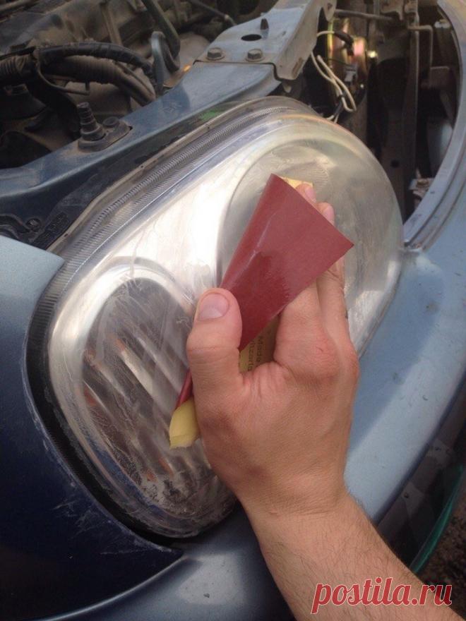 Как отшлифовать фары автомобиля в домашних условиях своими руками + видео » АвтоНоватор