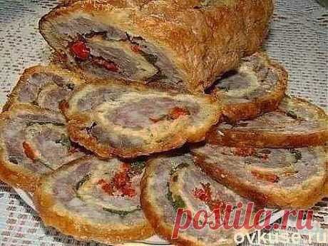 Рулет сырный с фаршем - Простые рецепты Овкусе.ру