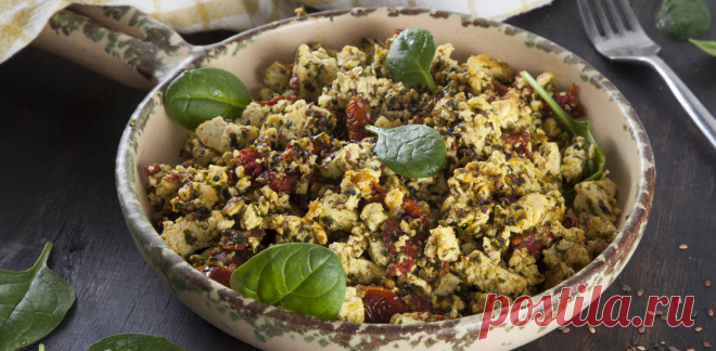 Вегетарианский омлет из тофу — рецепт от ВкусВилл Рецепт приготовления «Вегетарианский омлет из тофу» на официальном сайте сети магазинов «ВкусВилл» — состав блюда, описание процесса, фото и отзывы.