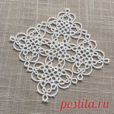 (150) Tatting Pattern - "Magic Square (Triangles Variation)" - Instant Digital Download - PDF