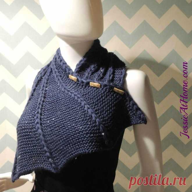 Knit Dragon Wing Cowl | Jessie At Home Unbelievably cool, Jessie's Knit Dragon Wing Cowl is just..well..WOW! With the thorough & detailed pattern w/photos you can make this stunning & unique cowl