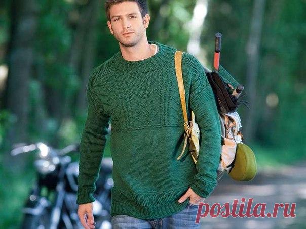 Мужской пуловер (Вязание спицами) |  Журнал Вдохновение Рукодельницы Мужской пуловер Этот пуловер вяжется до пройм единым полотном, а рукава надвязываются по проймам от плеч к манжетам Журнал «Verena. Специальный выпуск» 6/2013 Размеры 46/48 (50/52) 54/56 Вам потребуется Пряжа (100% мериносовая superwash; ок. 120 м/50 г) ок. 600 (650) 700 г зеленой; круговые спицы №4 и 4,5 длиной, соответственно, 40 см и 100 см; […]