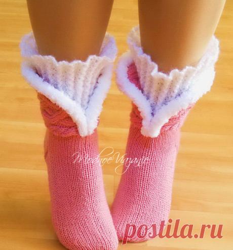 Носки на четырех спицах - Модное вязание