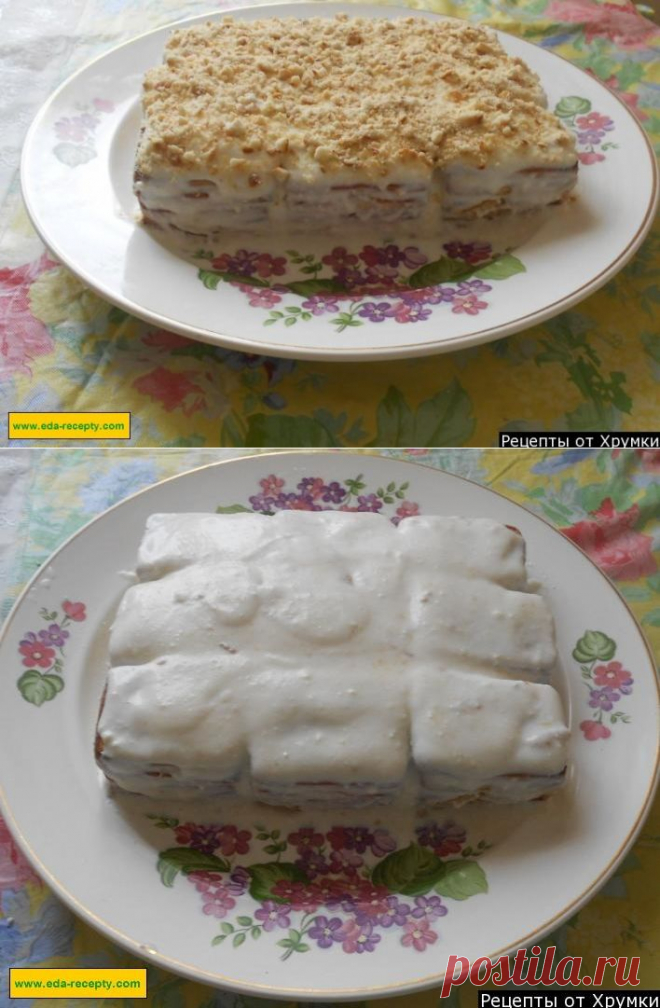 Торт из печенья и творога