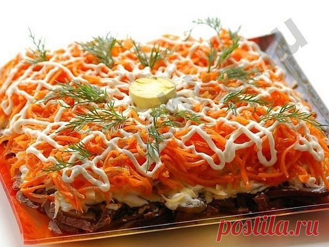 Пикантный салат с мясом и морковью по-корейски | Самые вкусные кулинарные рецепты