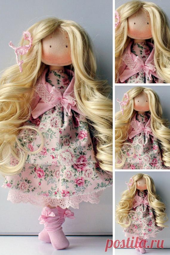 Handmade doll Interior doll Art doll Textile doll Rag doll