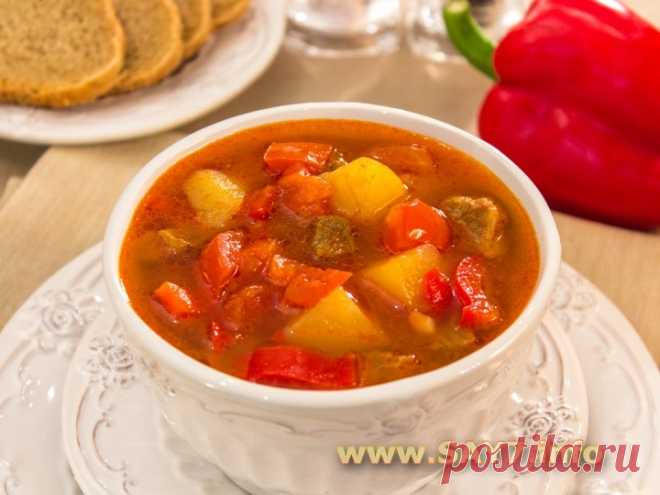 Венгерский суп гуляш с богатым вкусом