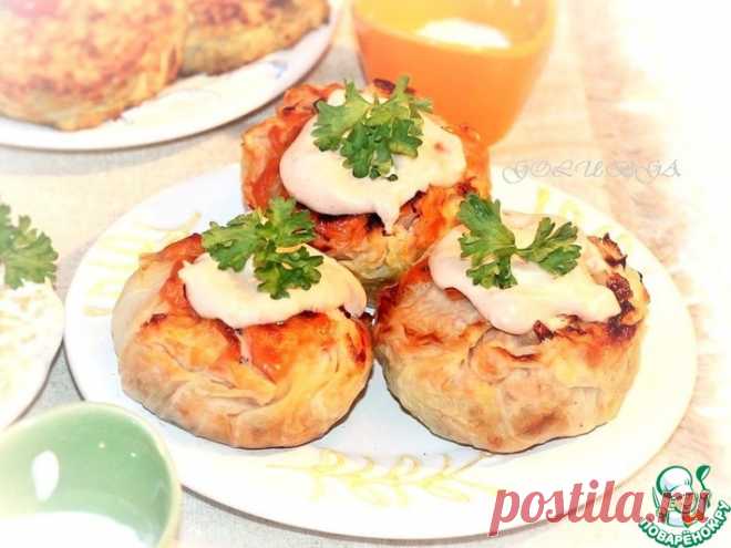 Ленивые голубцы с мясом и грибами Кулинарный рецепт