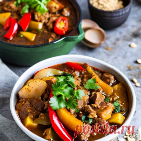 Курбан чорба из баранины в горшочке