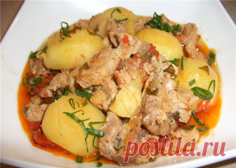 Рагу из свинины с картошкой и капустой