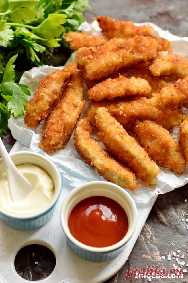 Куриные наггетсы (жареные на сковороде)