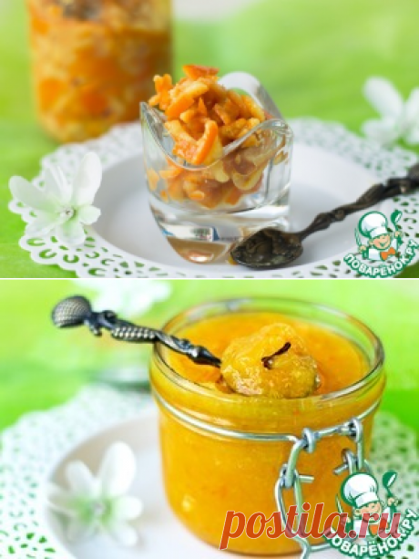 Безотходный мандариновый джем - кулинарный рецепт