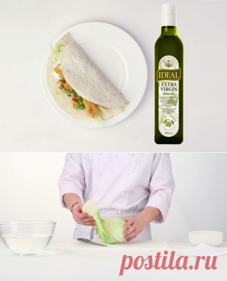 Хрустящие рыбные тако с сальсой из манго