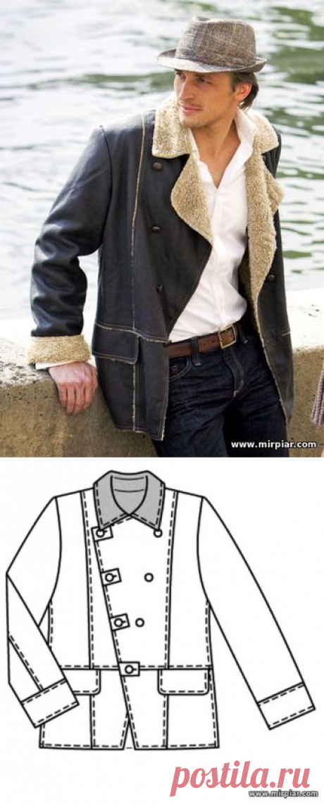 free pattern, мужские выкройки, мужская куртка, мужская дубленка, pattern sewing, выкройка, шитье, готовые выкройки, выкройки бесплатно, для мужчин, мужская одежда