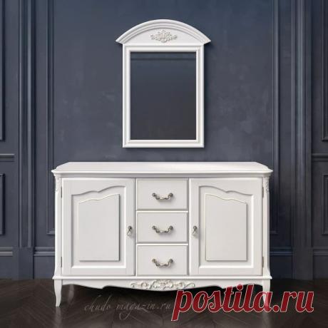 Комод из массива бука белый с распашными дверцами купить по цене 66 000 руб. в Москве — интернет магазин chudo-magazin.ru