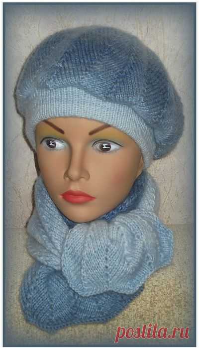 БЕРЕТ И КЕПКА СПИЦАМИ. ПОДРОБНЫЙ МК.