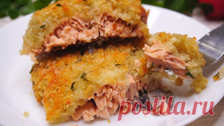 Рыба под хлебной корочкой, так приготовленную рыбу ест даже моя дочь, которая не любит рыбу | Готовим с Калниной Натальей | Яндекс Дзен