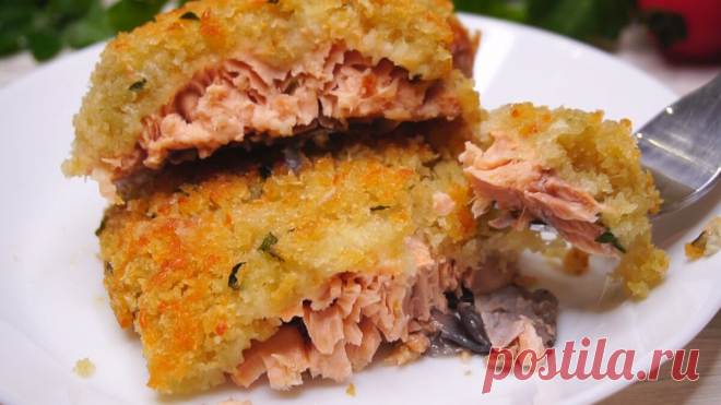 Рыба под хлебной корочкой, так приготовленную рыбу ест даже моя дочь, которая не любит рыбу | Готовим с Калниной Натальей | Яндекс Дзен