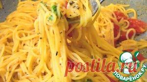 Паста на сковороде - кулинарный рецепт