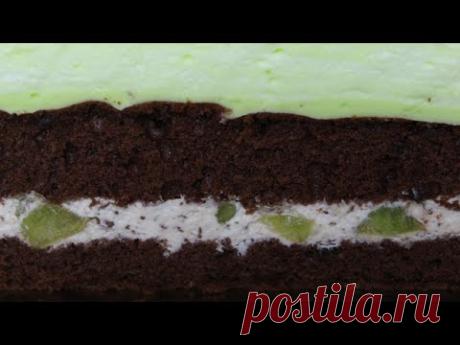 Пляцок"Ківі в шоколаді"|Торт "Киви в шоколаде"|Cake kiwi in chocolate|Bolo kiwi em chocolate|