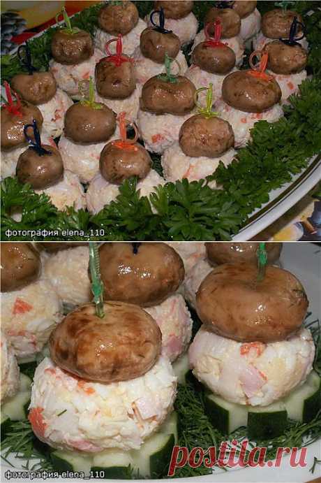 Закуска &quot;Грибная полянка&quot; &amp;bull; Закуски овощные