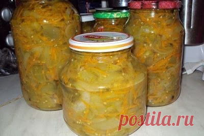 Чудная закусочка из зелёных помидорчиков. Зимой идёт "на ура".