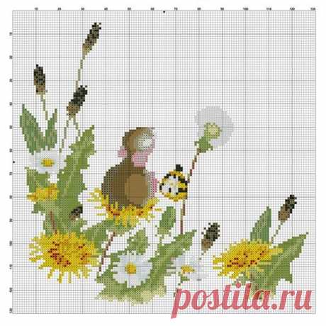 Мышонок (ключик в прикрепленном файле) - Вышивка