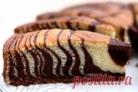 Знаменитый пирог «Зебра»