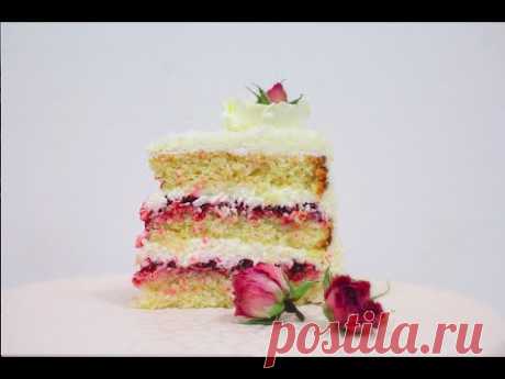 Кокосовый бисквитный торт / Coconut Sponge Cake