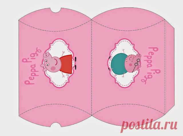 Peppa Pig y su Familia: Cajas Almohada para Imprimir Gratis. | Ideas y material gratis para fiestas y celebraciones Oh My Fiesta!