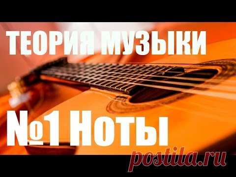 УРОКИ ИГРЫ НА ГИТАРЕ - НОТЫ (ТЕОРИЯ МУЗЫКИ 