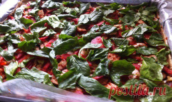 Рецепт: Вегетарианская пицца с грибами и сыром | Первый Вегетарианский