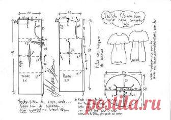 Выкройка черного платья. Размеры евро от 36 до 52 (Шитье и крой) — Журнал Вдохновение Рукодельницы