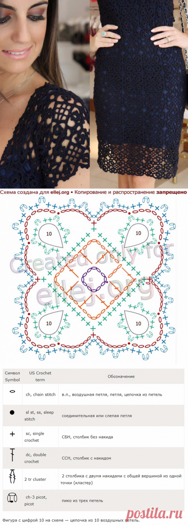 Вязание. Подробнейший мастер-класс по безотрывному вязанию королевских квадратов.