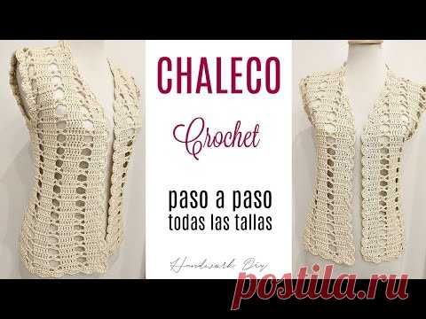 Cómo tejer chaleco a crochet fácil, paso a paso y en todas las tallas