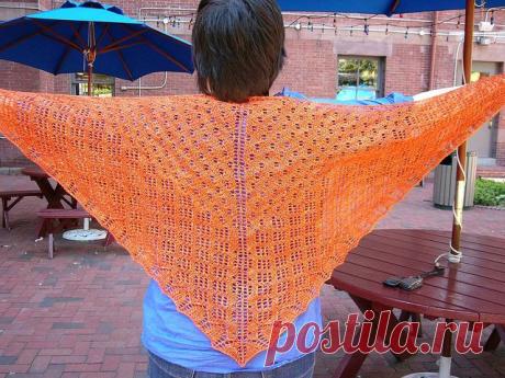 Ravelry: Урожай Корзина Shawlette шаблон Джойс Фассбендер