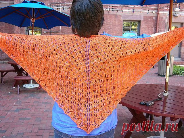 Ravelry: Урожай Корзина Shawlette шаблон Джойс Фассбендер