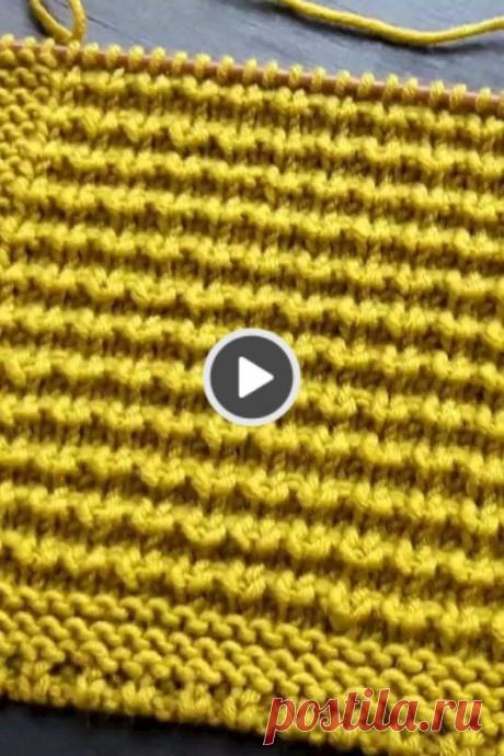 A beautiful knitting pattern video