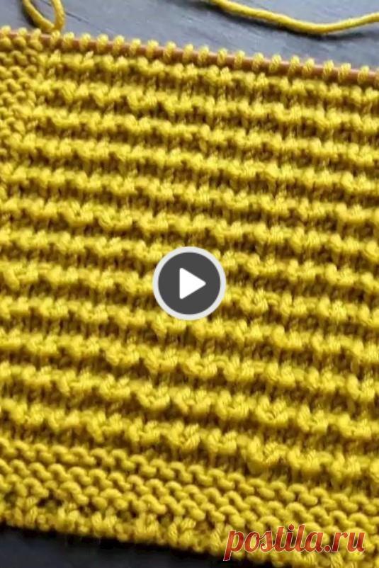 A beautiful knitting pattern video