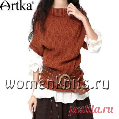 Безрукавка с рельефным рисунком