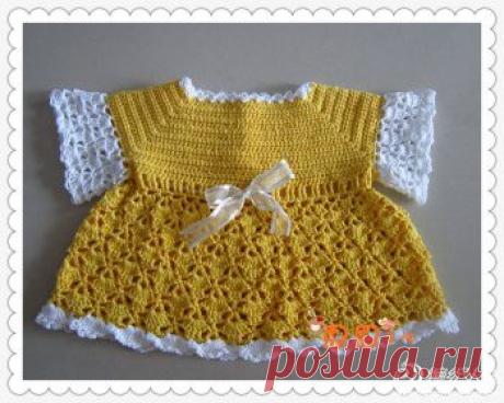 мода вязание крючком для детей: вязание крючком платье для маленького ребенка | сделать ручной работы, вязание крючком, ремесла