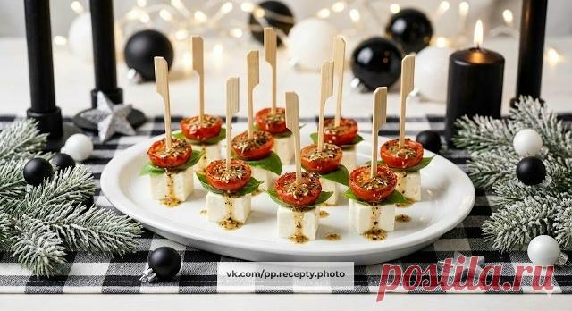 🌲 НОВОГОДНИЕ ПП РЕЦЕПТЫ 🌟 - Канапе с жар... | ПП рецепты для похудения на каждый день