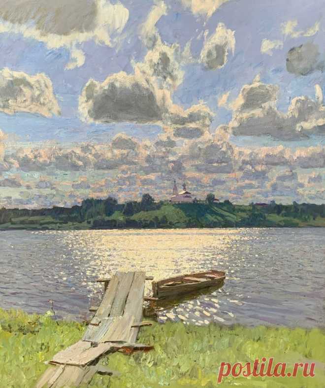 Художник Василий Леонидович Худяков (род. 1983).
«Жаркое лето. Волга», 2023 г